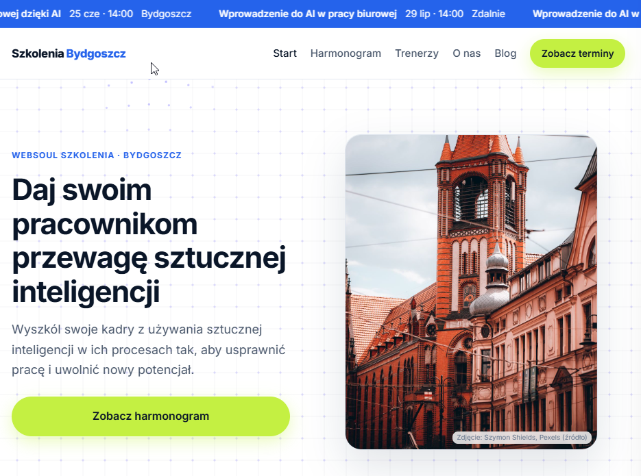 Figure 1: Landing page version 0.1
