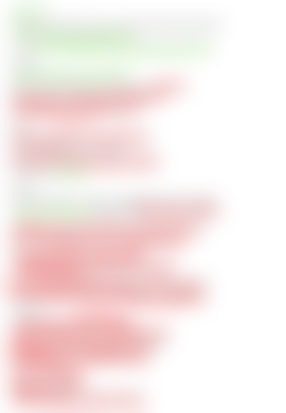 Blurred resume showing how little green there is compared to red