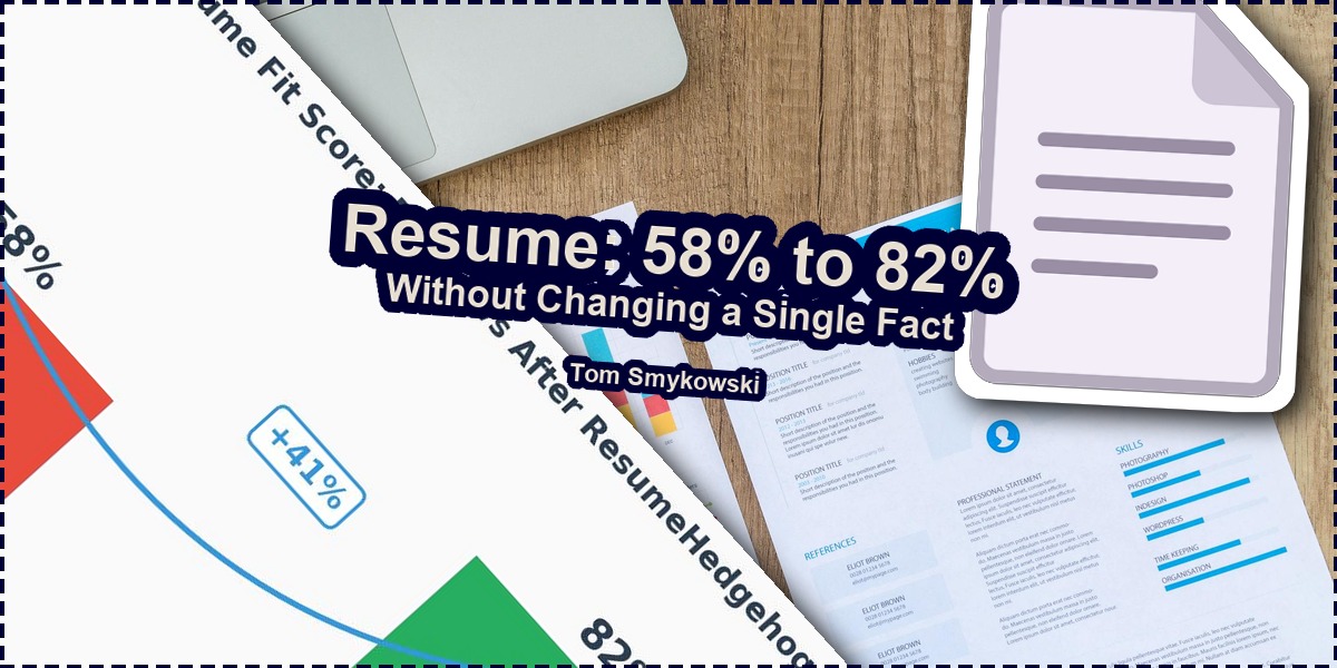 Two white printer papers near a MacBook on a brown surface