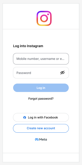 Figure 7: Facebook login comparison